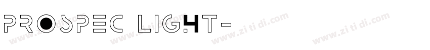 Prospec Light字体转换